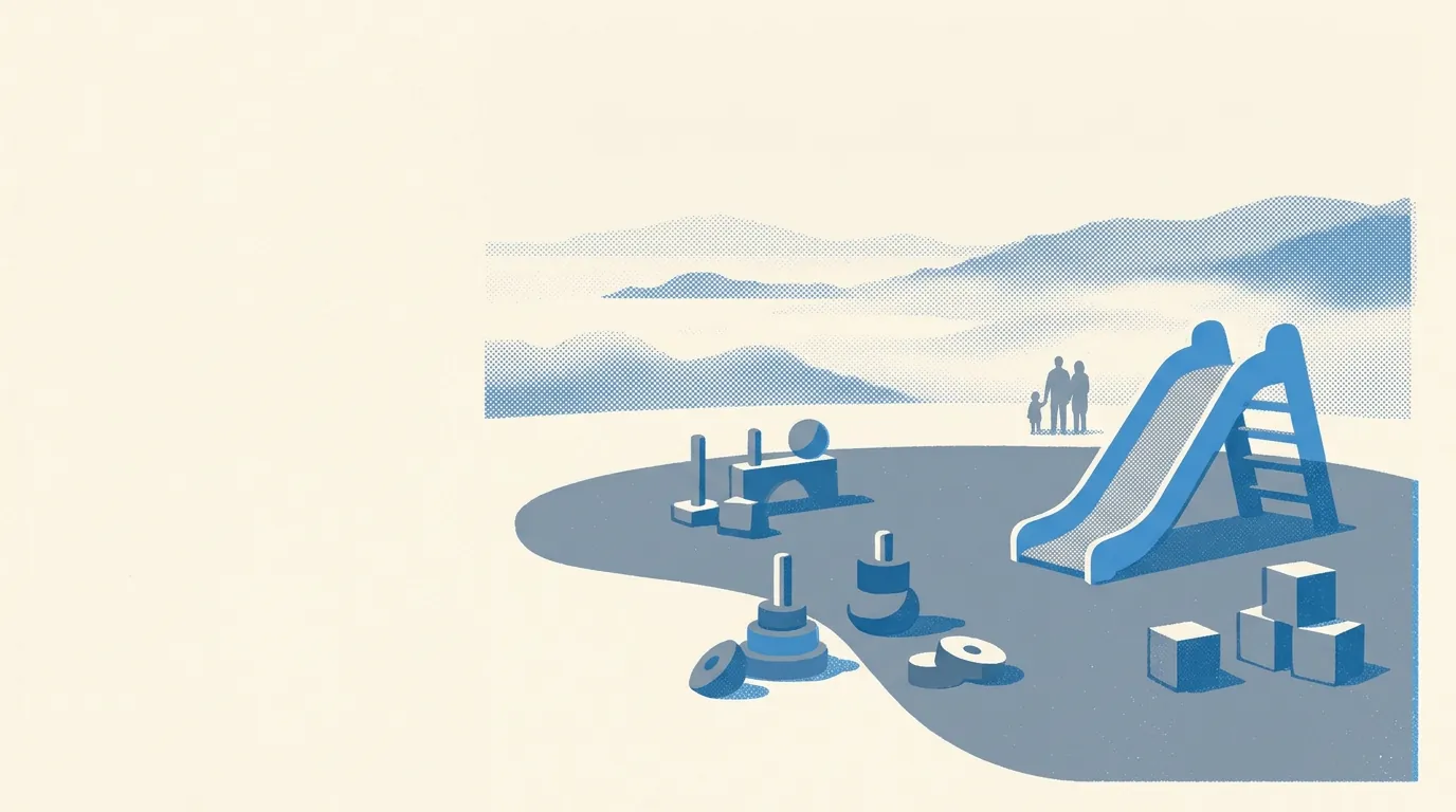 Illustration of family outings in the Bay Area