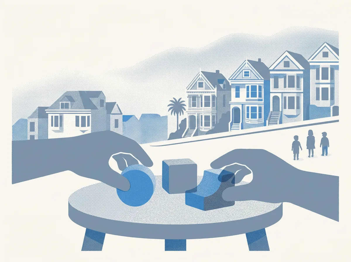 Illustration of children's museums in San Francisco